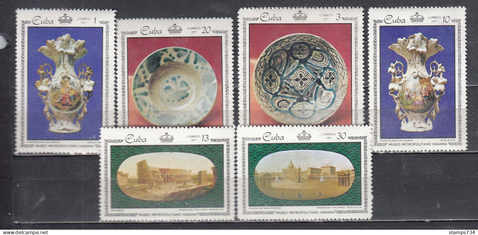 Cuba 1971 - National Museum, Havana, Mi-Nr. 1674/79, MNH** - Unused Stamps