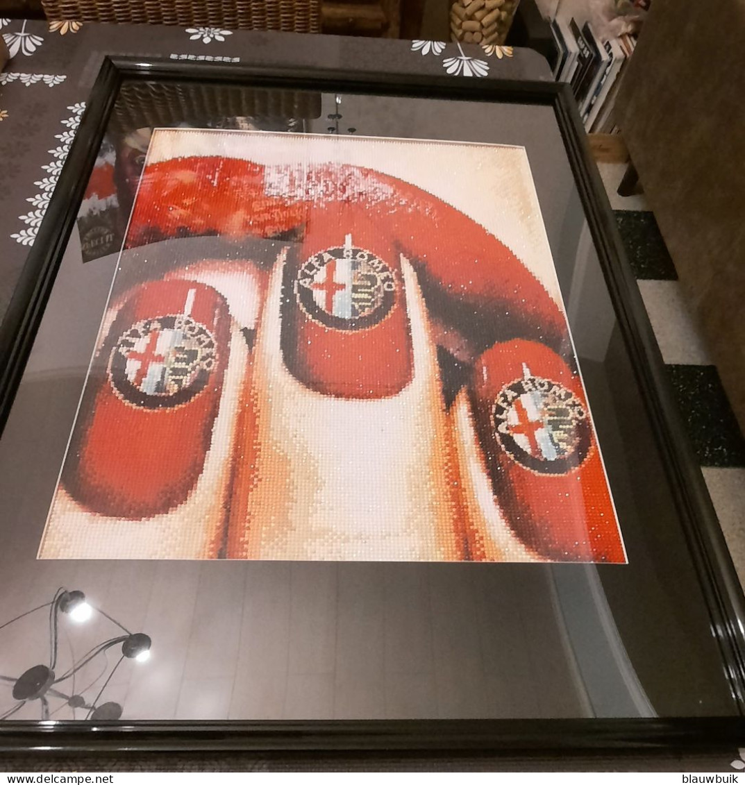 Alfa Romeo Diamond Painting 40x60cm Met Kader - Andere & Zonder Classificatie