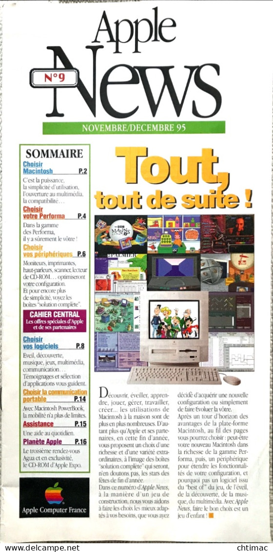 Apple News N°9 - Novembre/Décembre 1995 - Computers