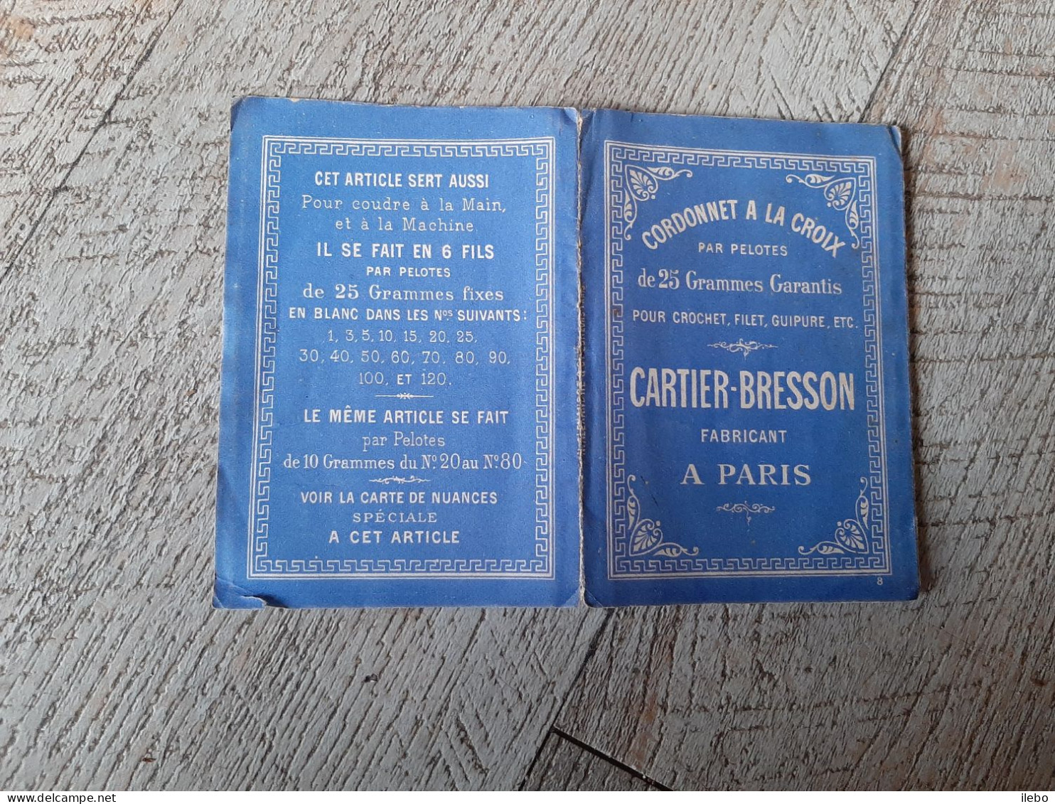 Album Ancien Dépliant  Cartier Bresson Cordonnet La Croix Crochet Guipure Filet - Moda