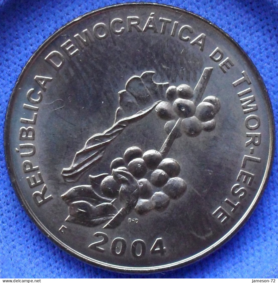 EAST TIMOR - 50 Centavos 2004 "Coffee Plant With Beans" KM#5 Democratic Republic Of Timor-Leste (2003) - Edelweiss Coins - Timor