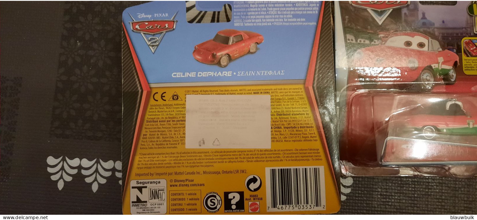 2x Alfa Romeo Disney Pixar Cars - Autres & Non Classés