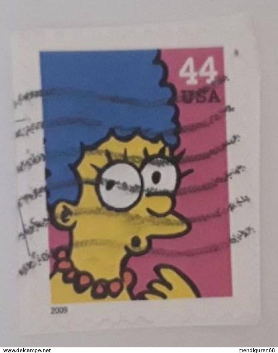 VERINIGTE STAATEN ETATS UNIS USA 2009 THE SIMPSONS SINGLE: MARGE 44¢  USED ON PAPER SC 4400 YT 4160 MI 4494 SG 4953 - Usados