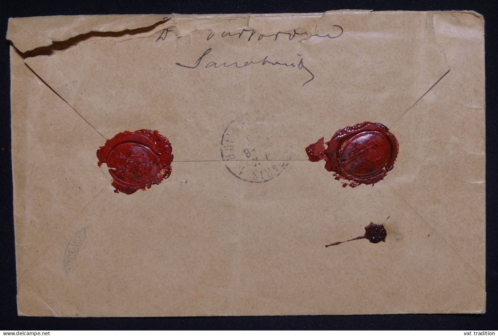 DANEMARK - Enveloppe En Chargé De Skodsborg  Pour Paris En 1906 - L 150128 - Briefe U. Dokumente