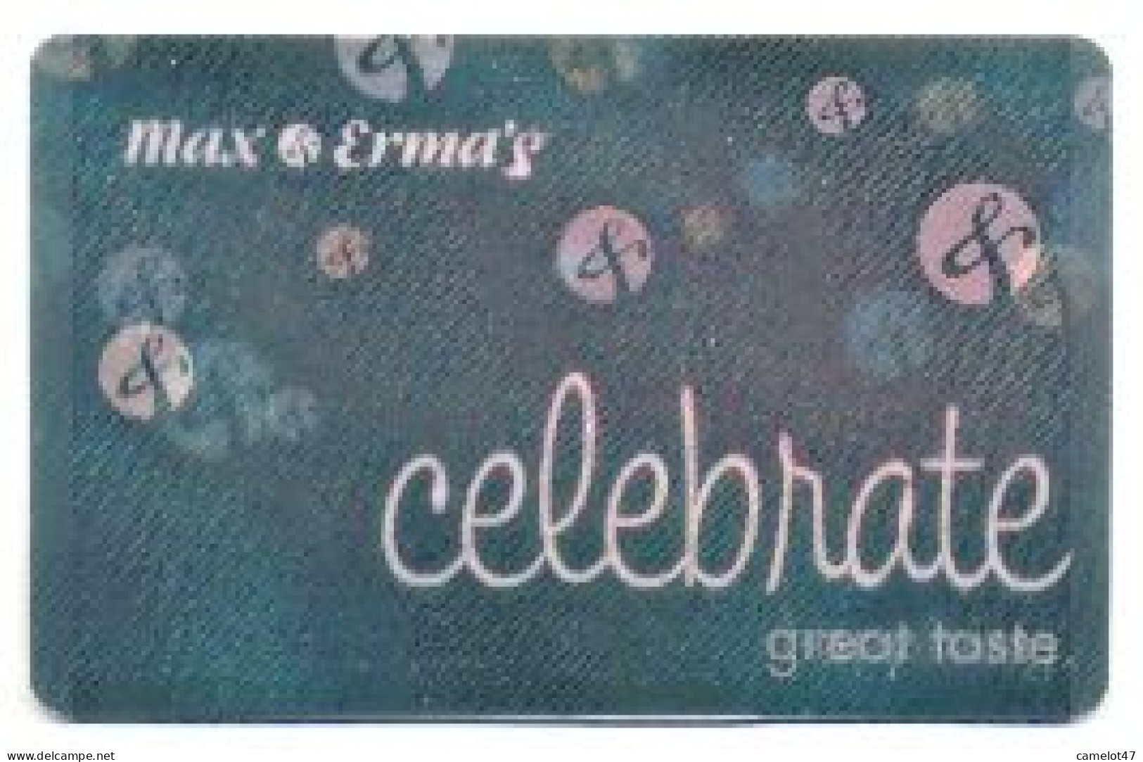 Max & Erma's, U.S.A.,  Carte Cadeau Pour Collection, Sans Valeur, # Max&ermas-1  Holographic - Gift And Loyalty Cards
