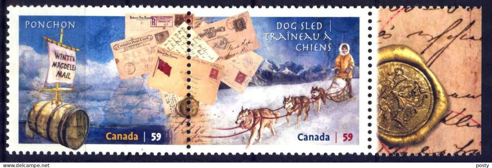 CANADA - 2011 - DOGS - CHIENS - CHIENS DE TRAINEAUX - SLEDGE DOGS - - Unused Stamps