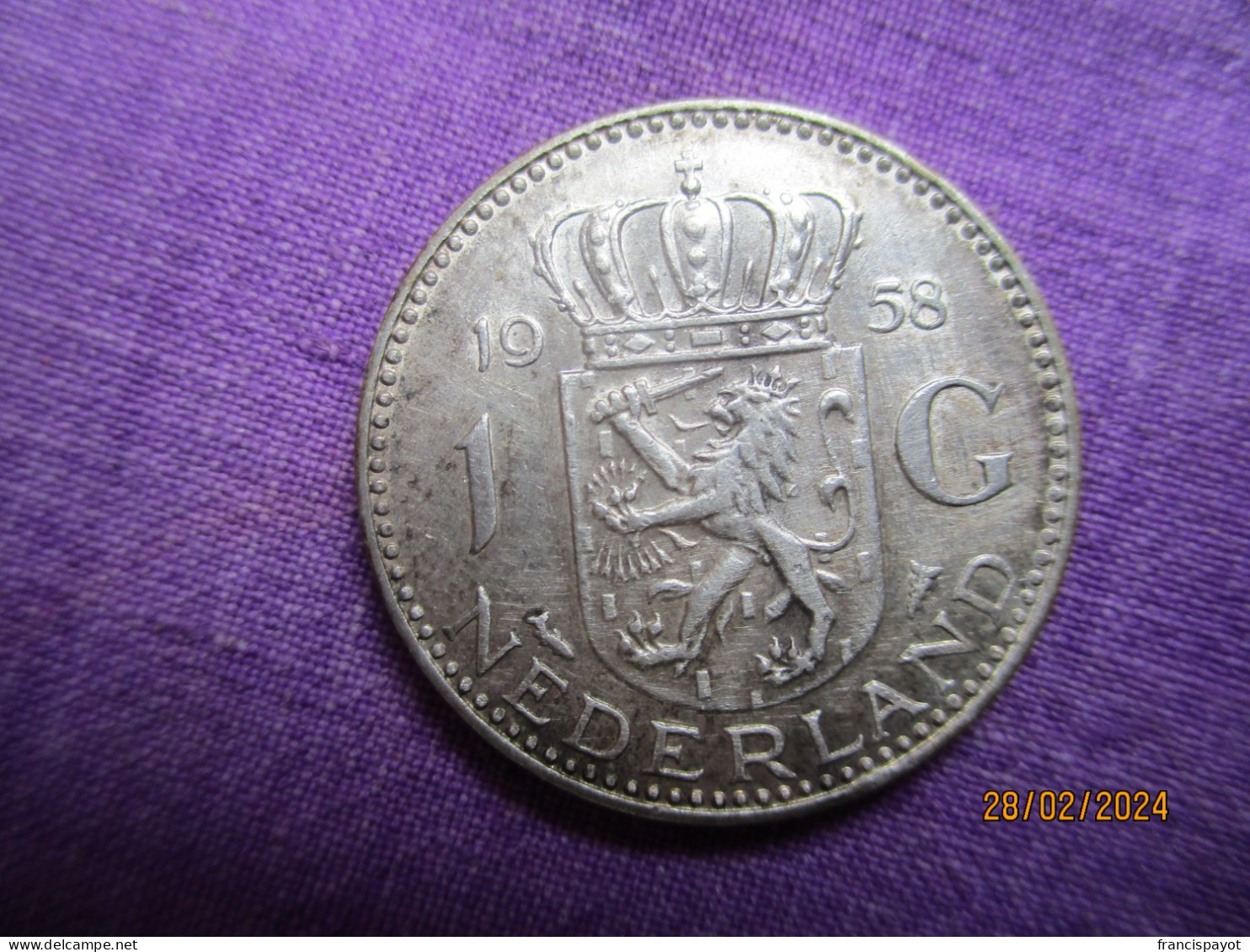 Netherlands: 1 Gulden 1958 - 1948-1980: Juliana