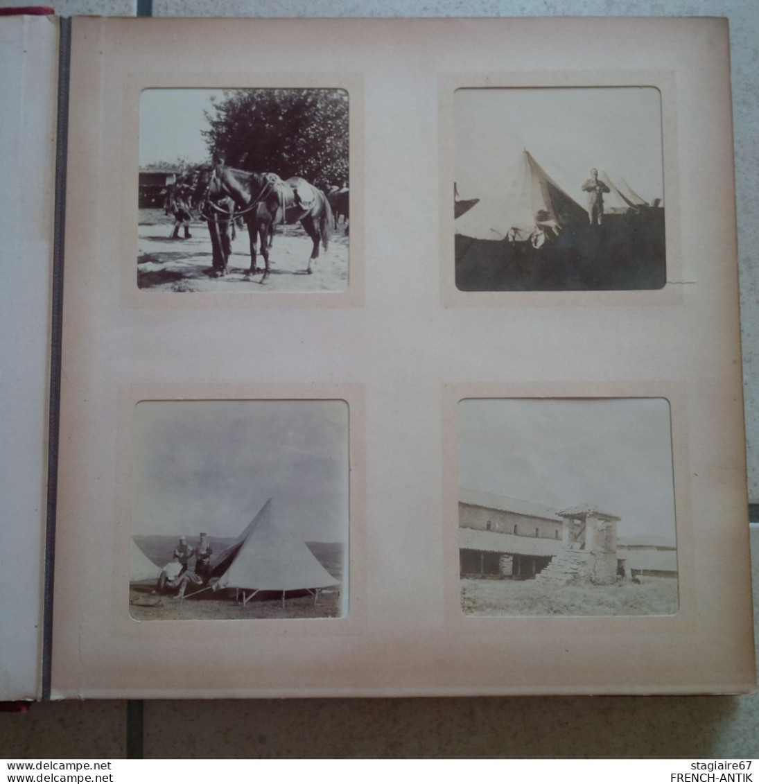 ALBUM PHOTOGRAPHIE MACEDOINE MILITARIA - Albums & Collections