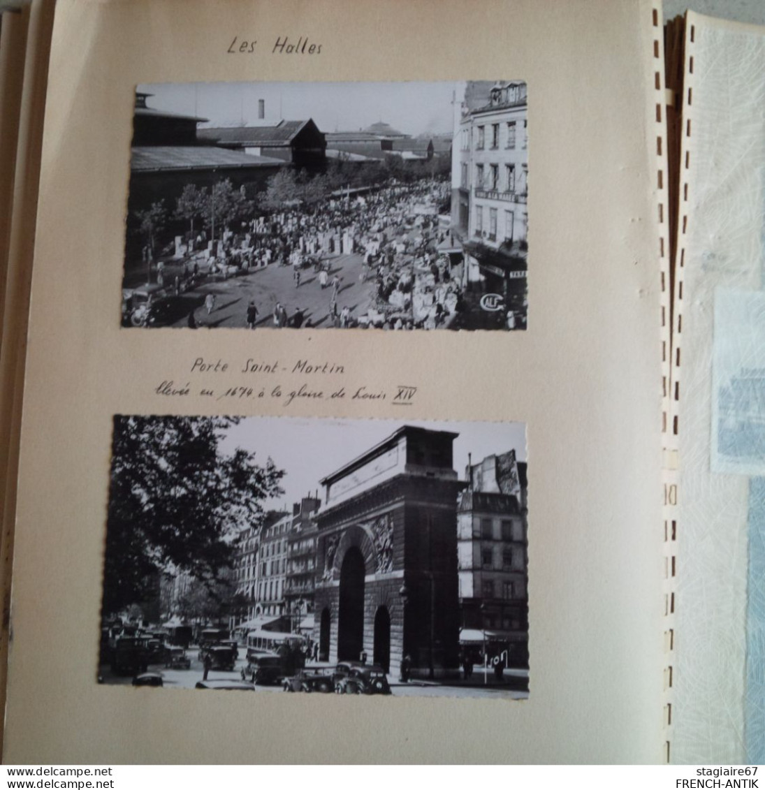 ALBUM PHOTO PARIS MONUMENTS PHOTO ET CARTE POSTALE 1951