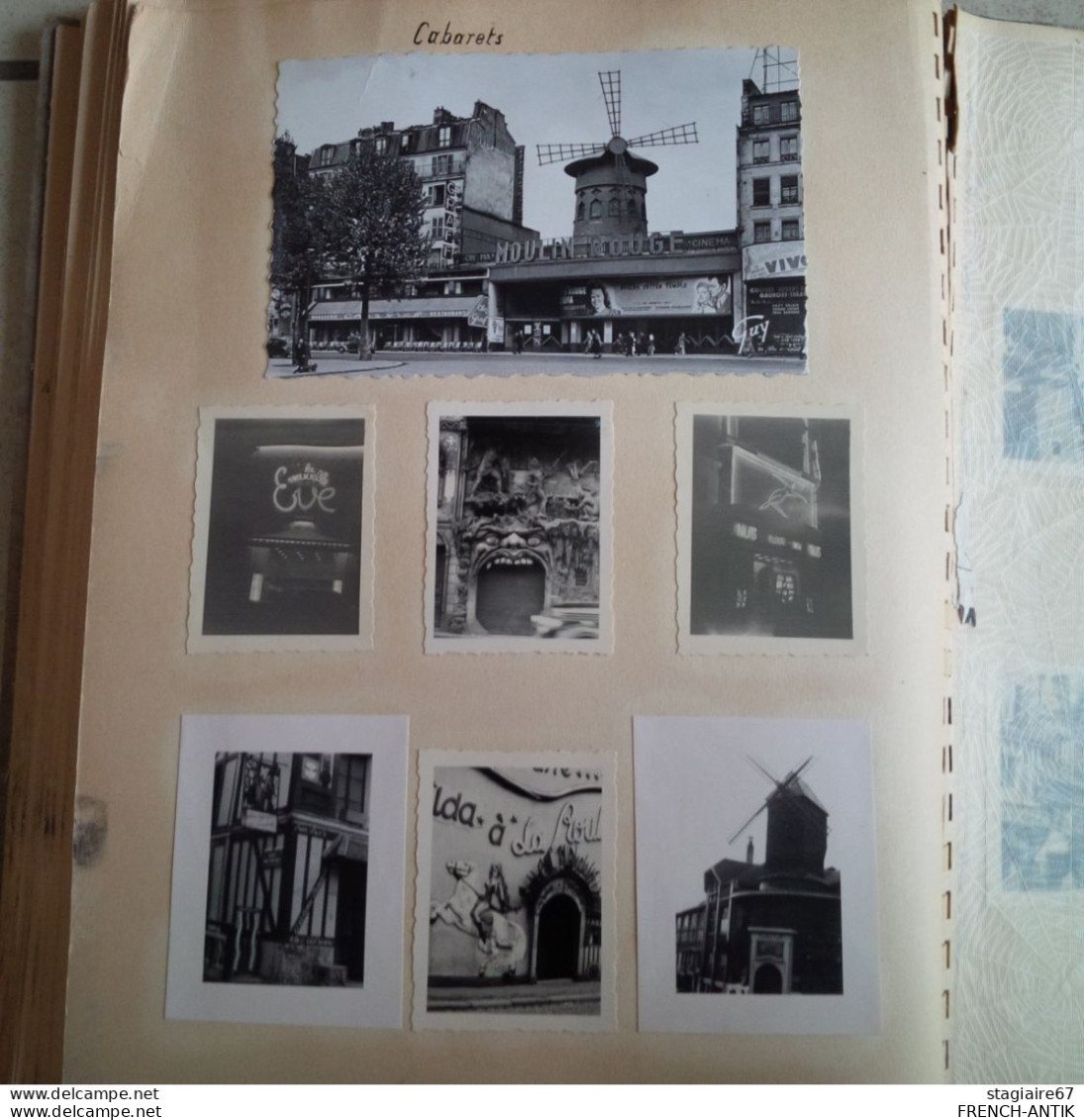 ALBUM PHOTO PARIS MONUMENTS PHOTO ET CARTE POSTALE 1951