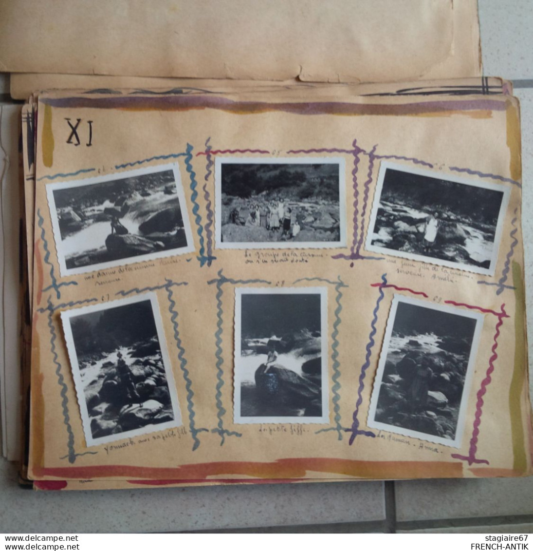 ALBUM PHOTO LE CAUTERETS 1949 SCOUTISME DEGUISEMENT CAMPING ENVIRON 170