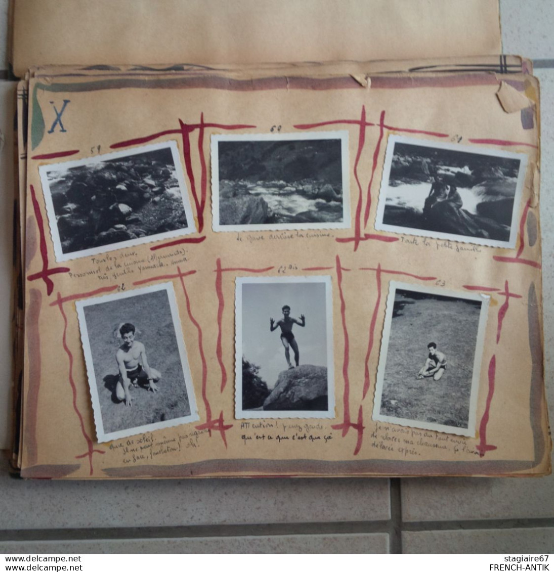 ALBUM PHOTO LE CAUTERETS 1949 SCOUTISME DEGUISEMENT CAMPING ENVIRON 170