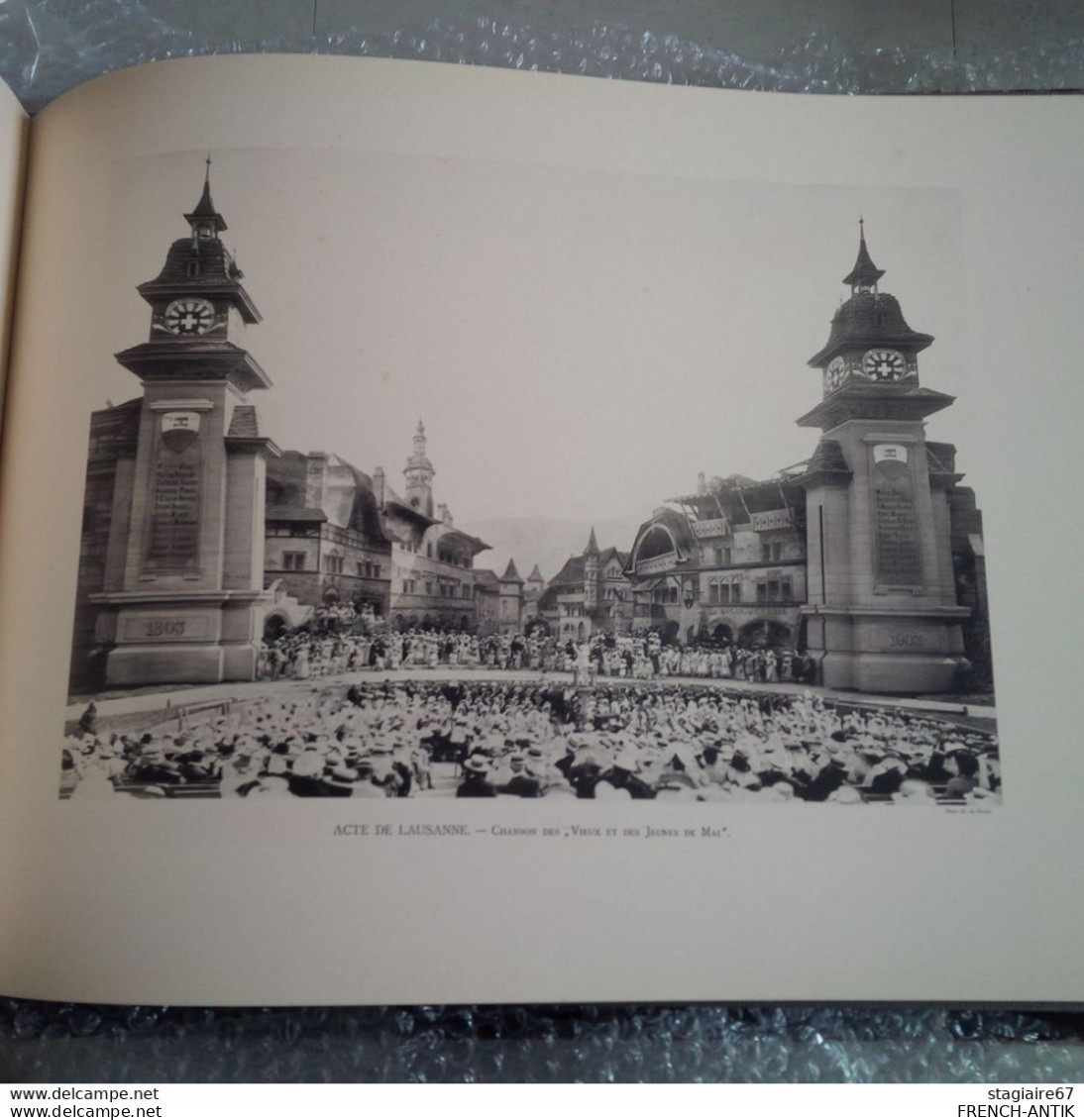 LIVRE FESTIVAL VAUDOIS FETES DU CENTENAIRE 1803 1903 LAUSANNE PHOTOTYPIE