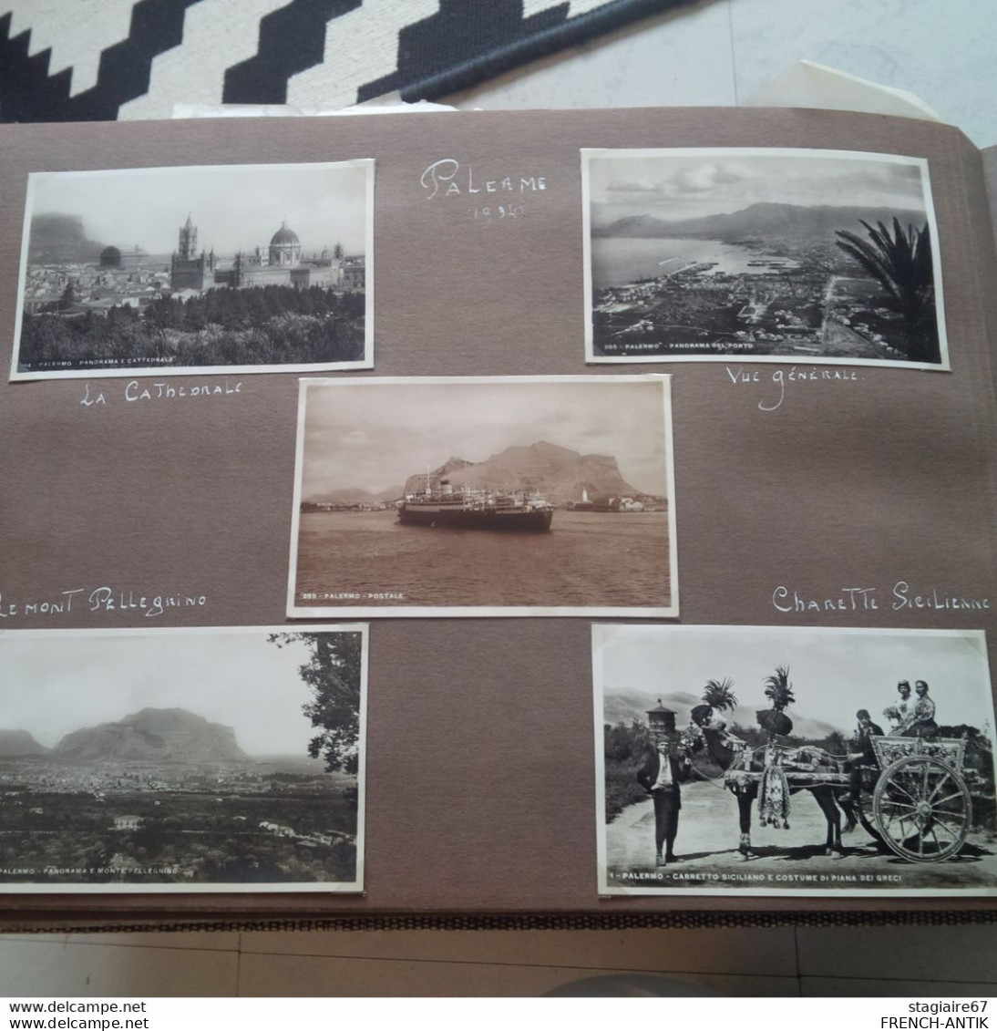 ALBUM CARTES POSTALES ET PHOTO ITALIE VOYAGE DU MINISTRE JANSSEN ENVIRON 200 DOCUMENT DONT PAPE