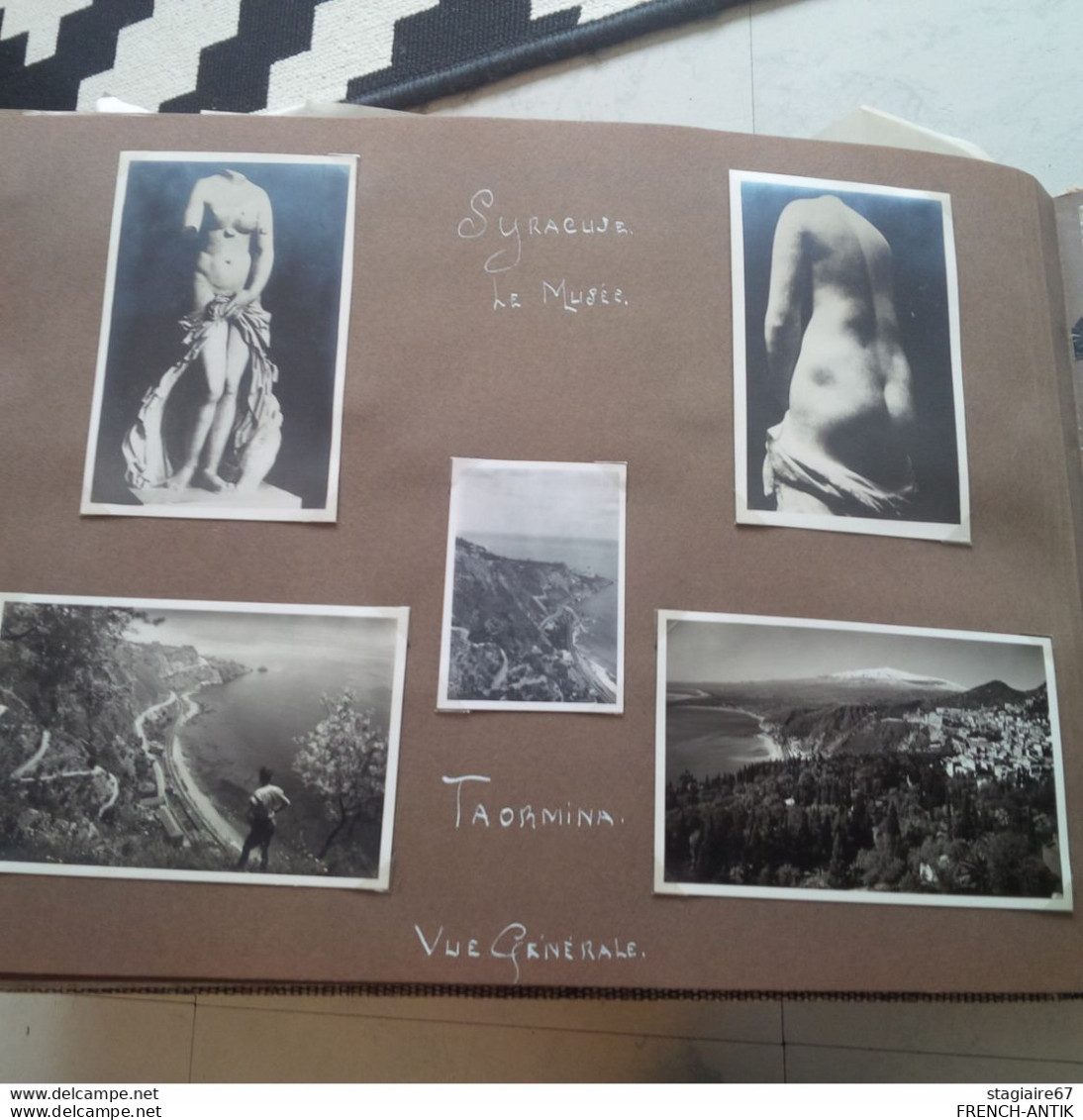 ALBUM CARTES POSTALES ET PHOTO ITALIE VOYAGE DU MINISTRE JANSSEN ENVIRON 200 DOCUMENT DONT PAPE