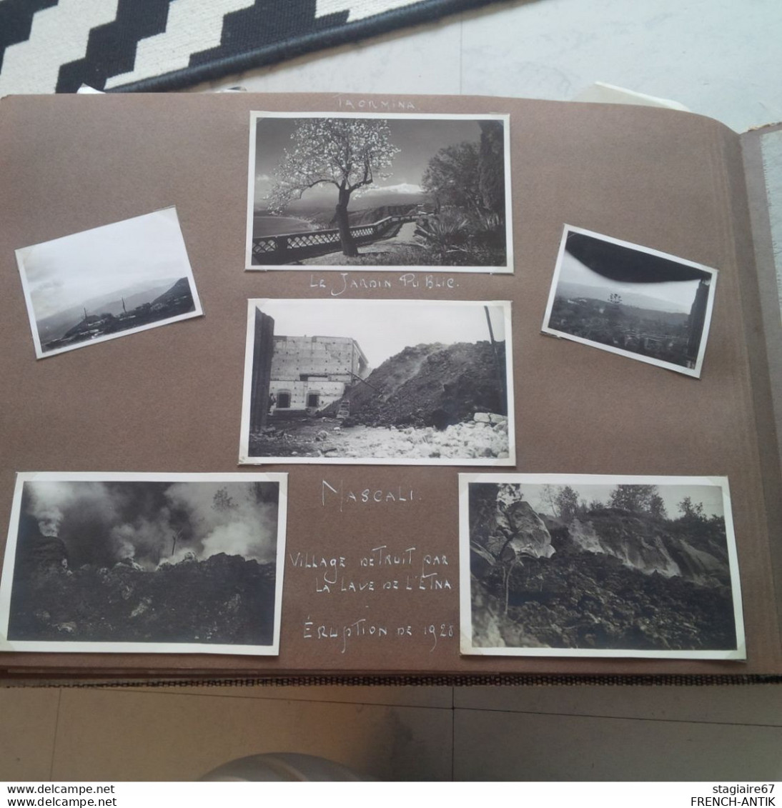 ALBUM CARTES POSTALES ET PHOTO ITALIE VOYAGE DU MINISTRE JANSSEN ENVIRON 200 DOCUMENT DONT PAPE