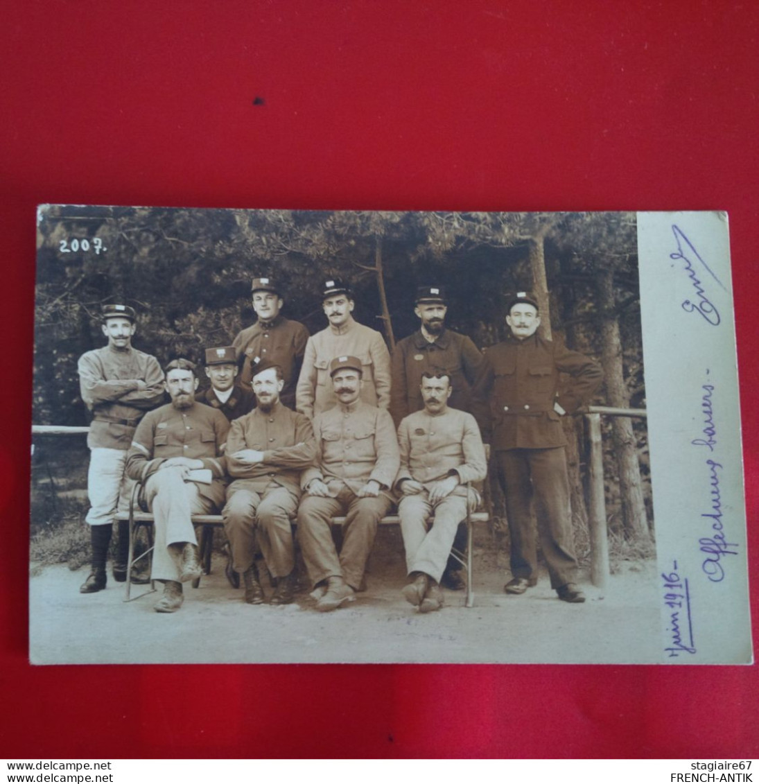 CARTE PHOTO CAMP KONIGSBRUCK SOLDAT PRISONNIER JEU DE BOULE - Guerre 1914-18
