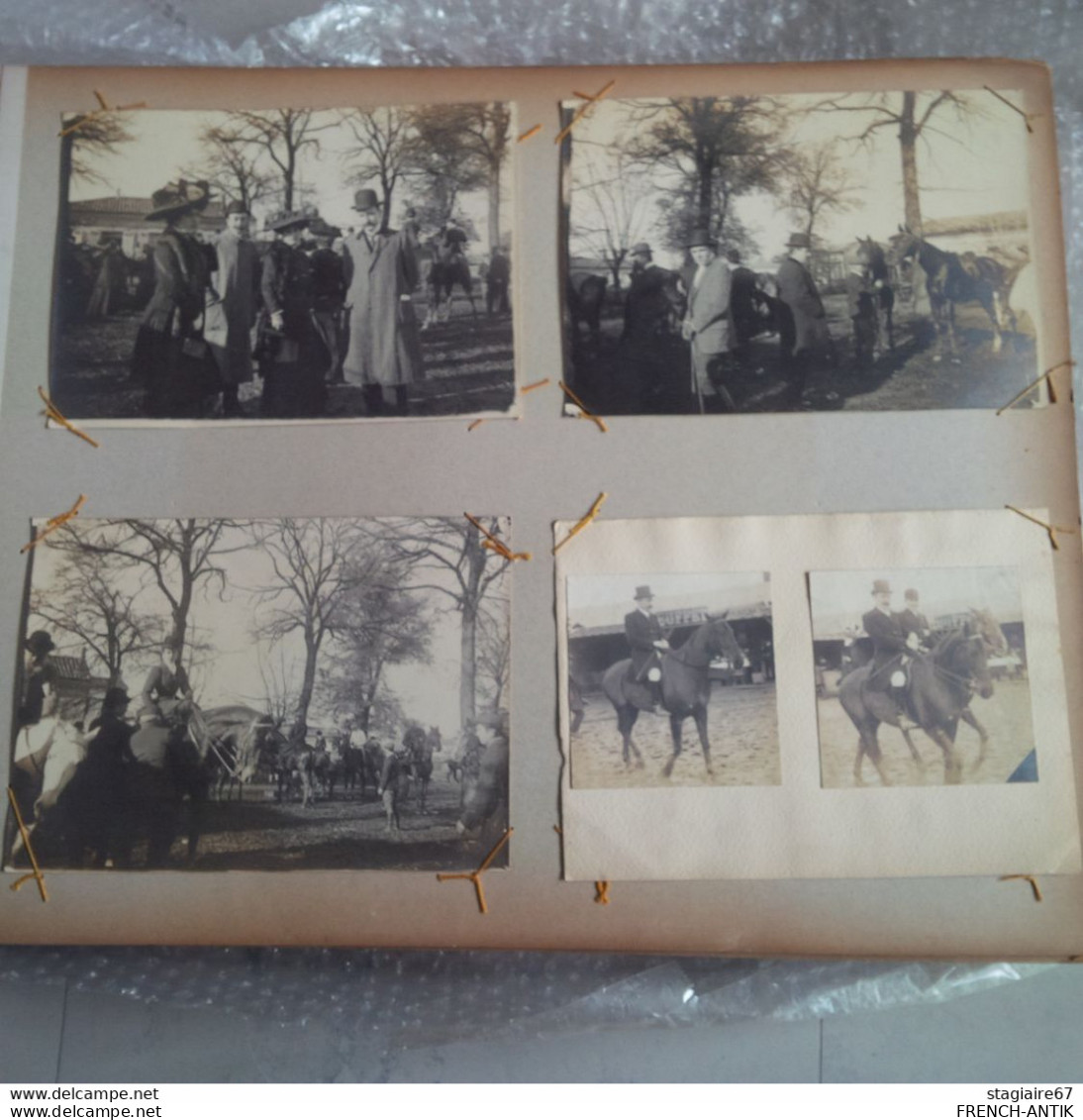 BELLE ALBUM PHOTO ET CARTE PHOTO SUR LE HIPPISME PAU BORDEAUX SALIE LE BEARN 156 DOCUMENTS - Albums & Verzamelingen