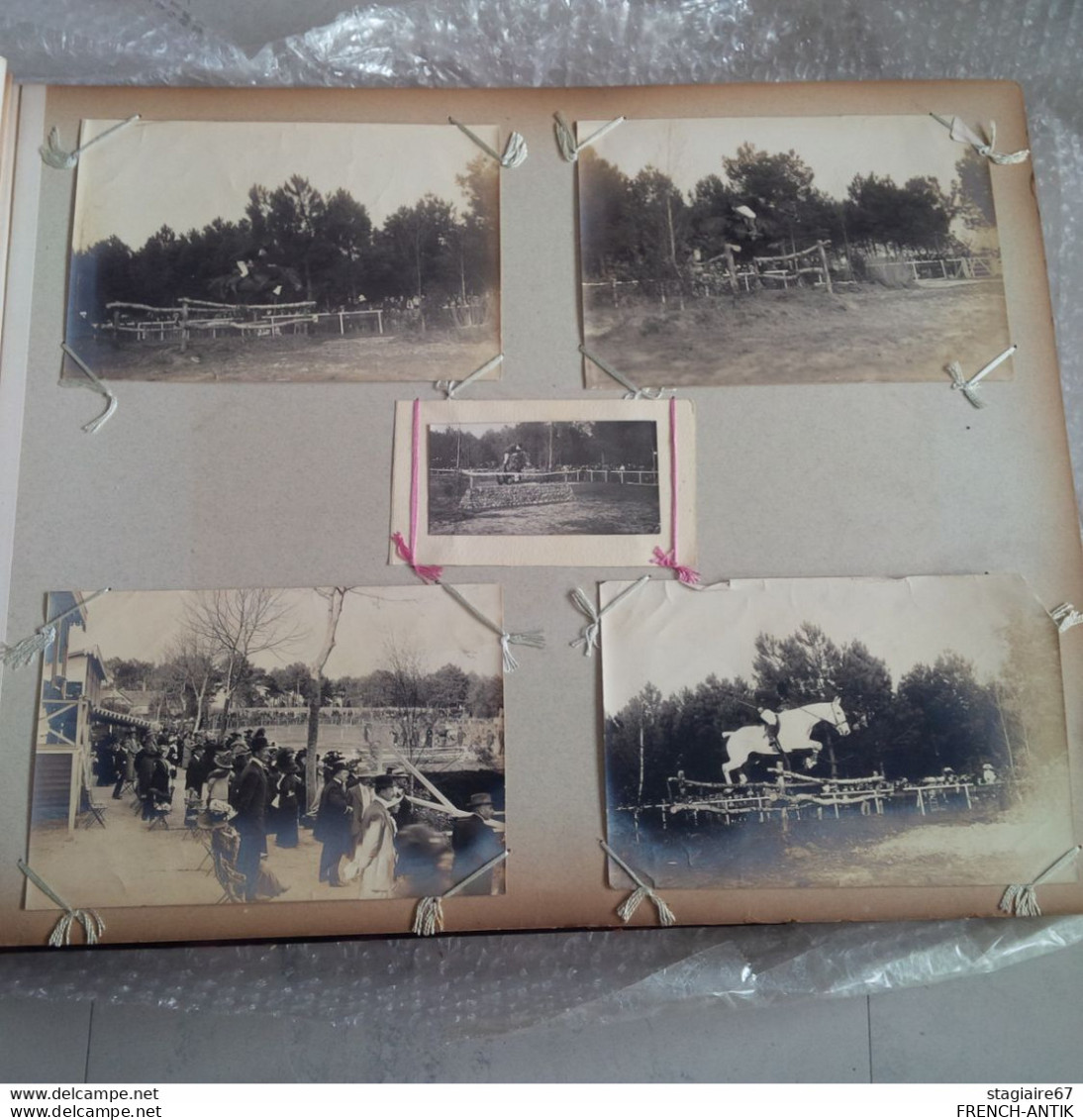 BELLE ALBUM PHOTO ET CARTE PHOTO SUR LE HIPPISME PAU BORDEAUX SALIE LE BEARN 156 DOCUMENTS