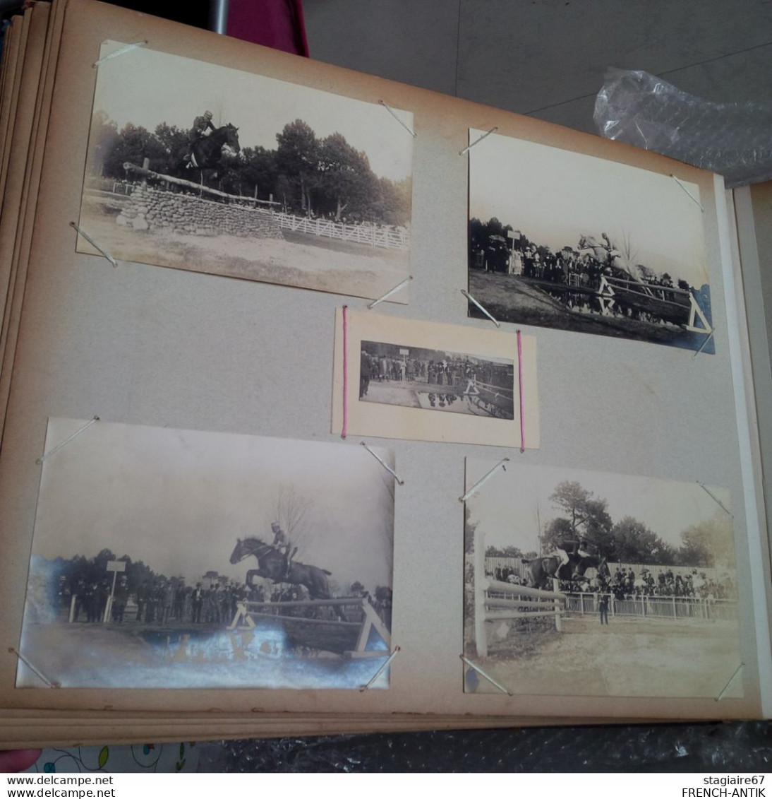 BELLE ALBUM PHOTO ET CARTE PHOTO SUR LE HIPPISME PAU BORDEAUX SALIE LE BEARN 156 DOCUMENTS