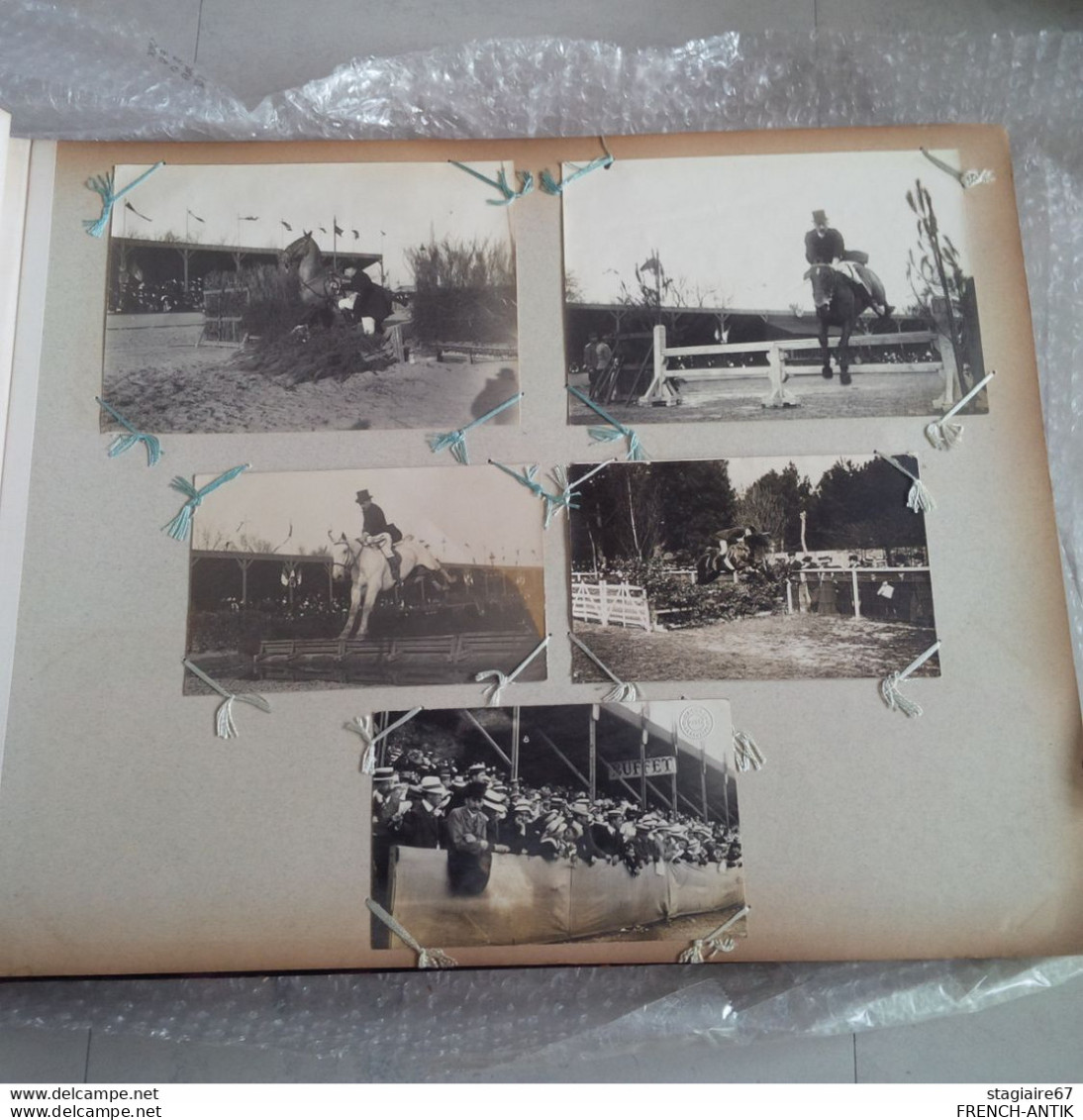 BELLE ALBUM PHOTO ET CARTE PHOTO SUR LE HIPPISME PAU BORDEAUX SALIE LE BEARN 156 DOCUMENTS