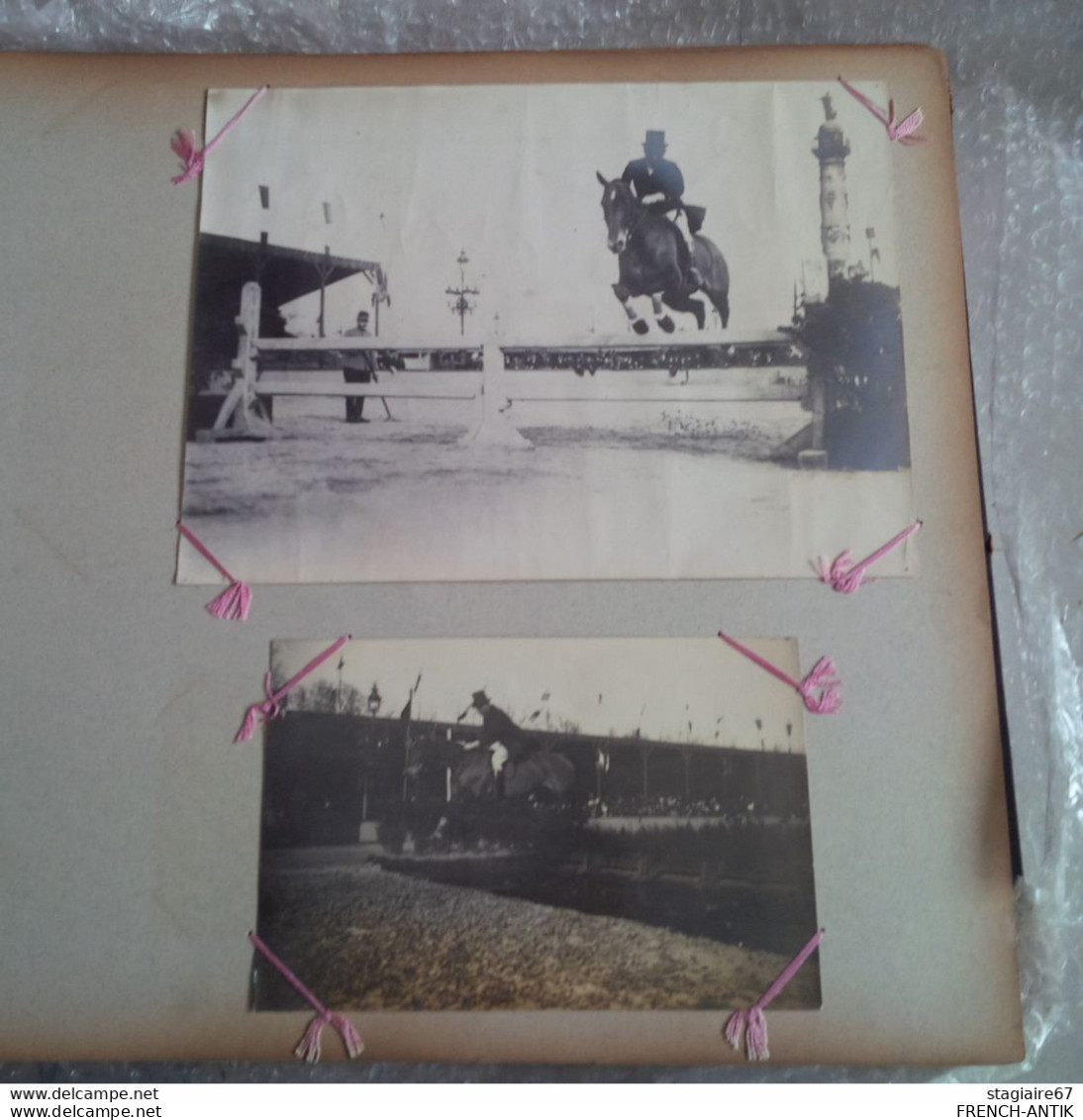 BELLE ALBUM PHOTO ET CARTE PHOTO SUR LE HIPPISME PAU BORDEAUX SALIE LE BEARN 156 DOCUMENTS