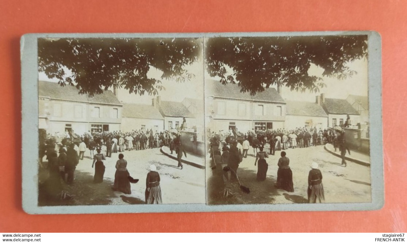 PHOTO STEREO MAGNY LES GRANDES MANOEUVRES - Stereo-Photographie