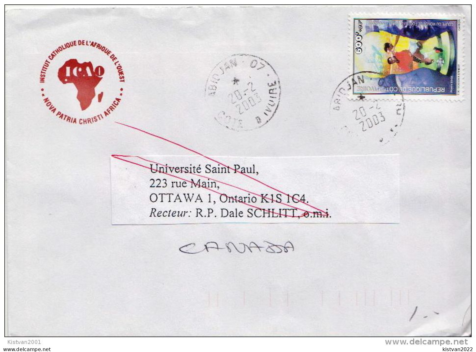 Postal History: Ivory Coast Cover - 2002 – Corée Du Sud / Japon