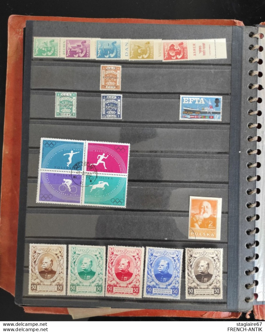 GRAND LOT LETTRES TIMBRES LIVRET