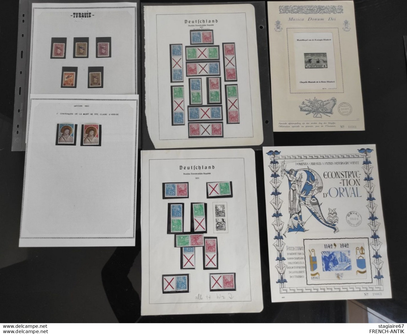 GRAND LOT LETTRES TIMBRES LIVRET