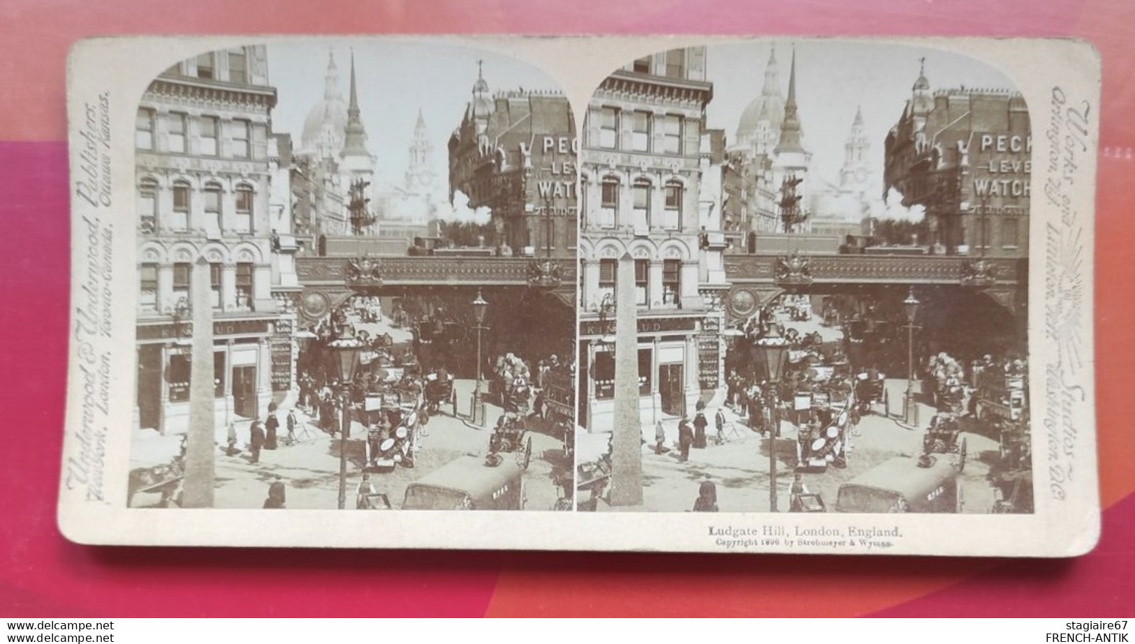 LUDGATE HILL COLLINE LONDRES ANGLETERRE - Stereoskope - Stereobetrachter