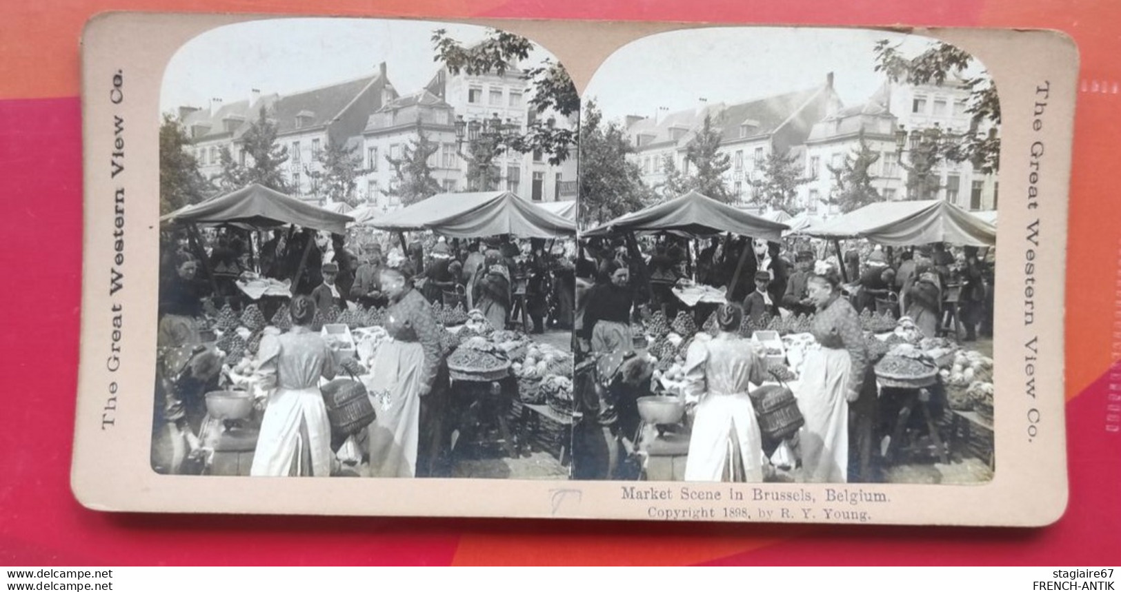 MARCHÉ 1898  BRUSSELS BELGIQUE - Visionneuses Stéréoscopiques