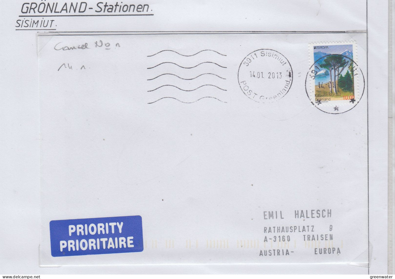 Greenland Station Sisimiut 4 Covers (GB174) - Forschungsstationen & Arctic Driftstationen