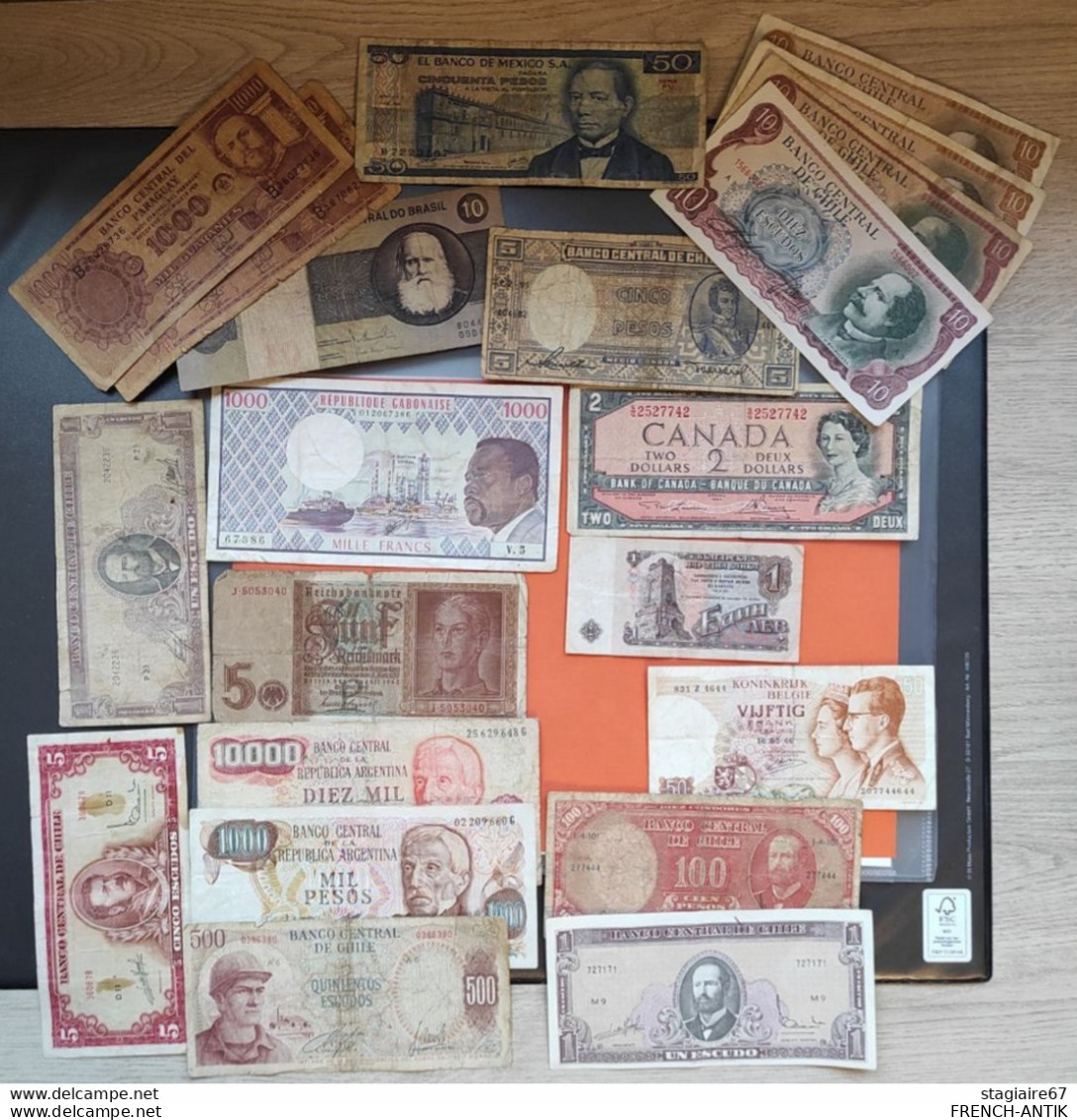 LOT PLUS DE 800 BILLETS DIVERS PAYS - Lots & Kiloware - Banknotes