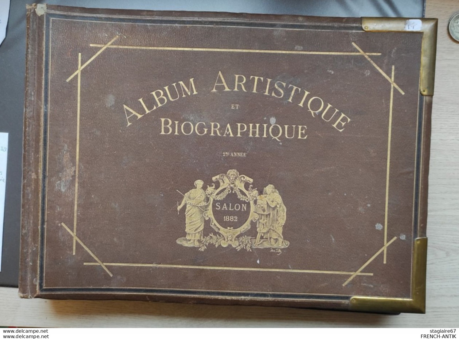 ALBUM 40 PHOTOS  ARTISTIQUE ET BIOGRAPHIQUE SALON 1882 GUERRE ENTERREMENT VAUBAN DIVERS - Albums & Collections