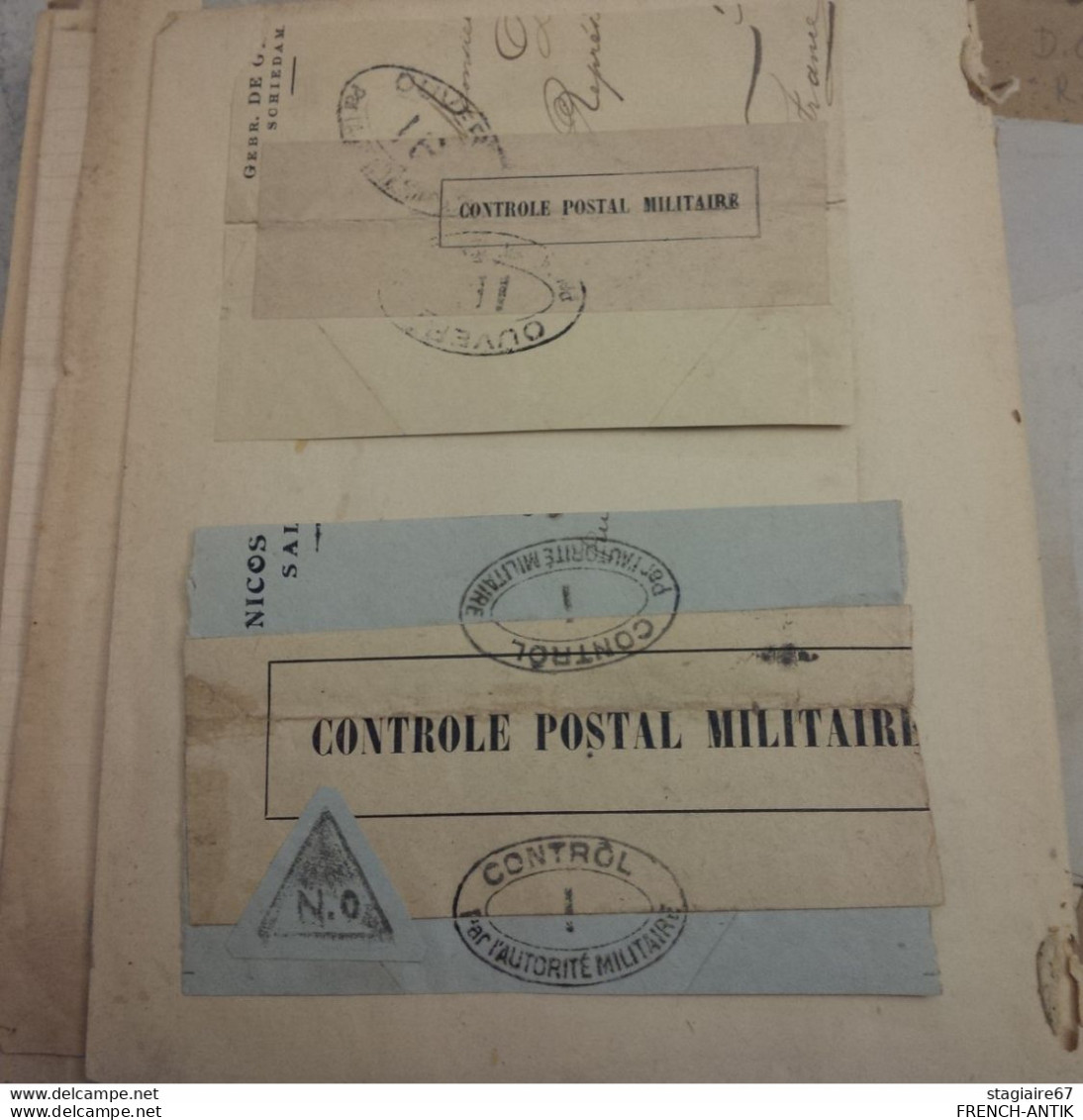 ALBUM CACHET MARCOPHILIE MILITAIRE 1914 1918 WW1 BELLE COLLECTION SUR CHARNIERE