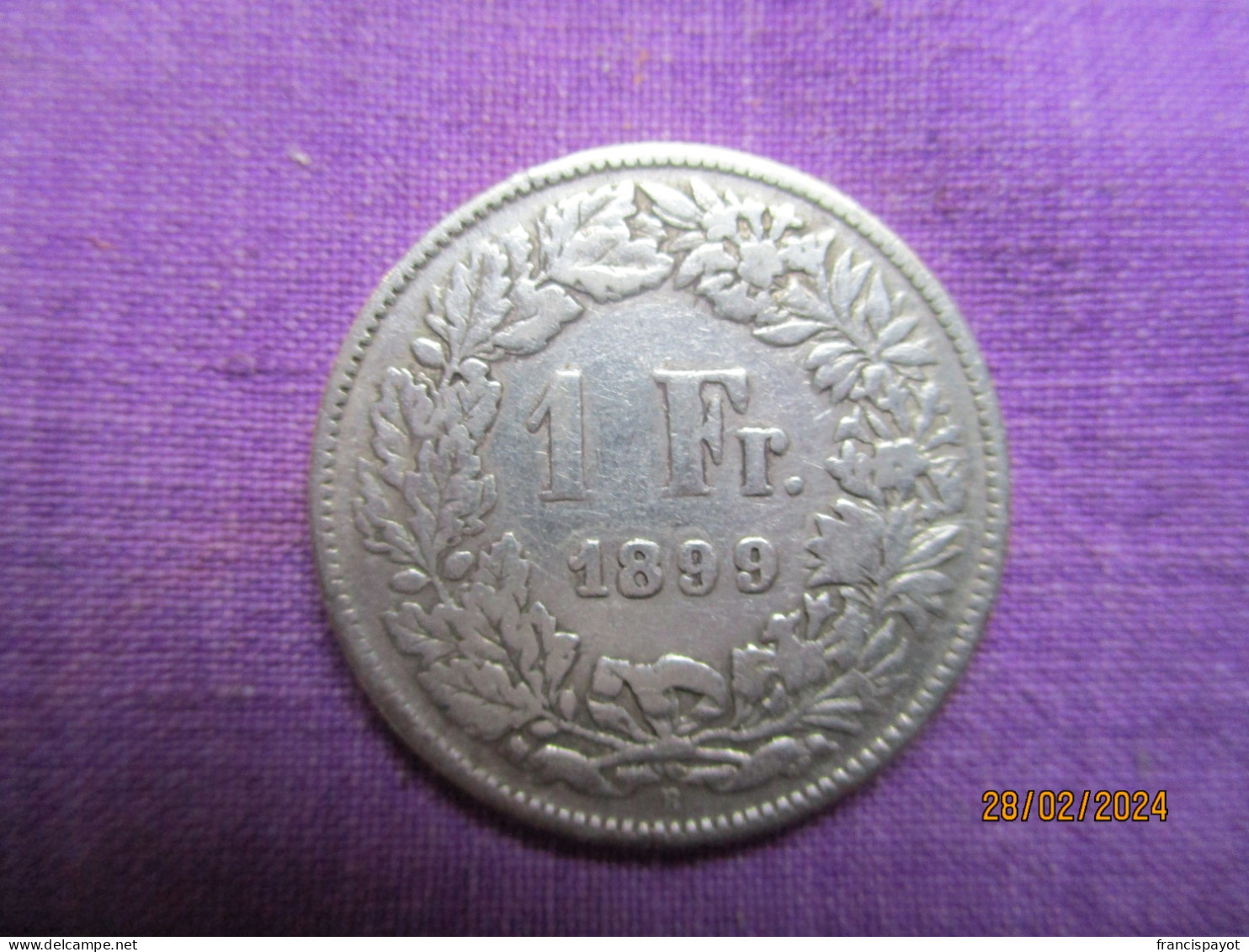 Suisse: 1 Franc 1899 - 1 Franc