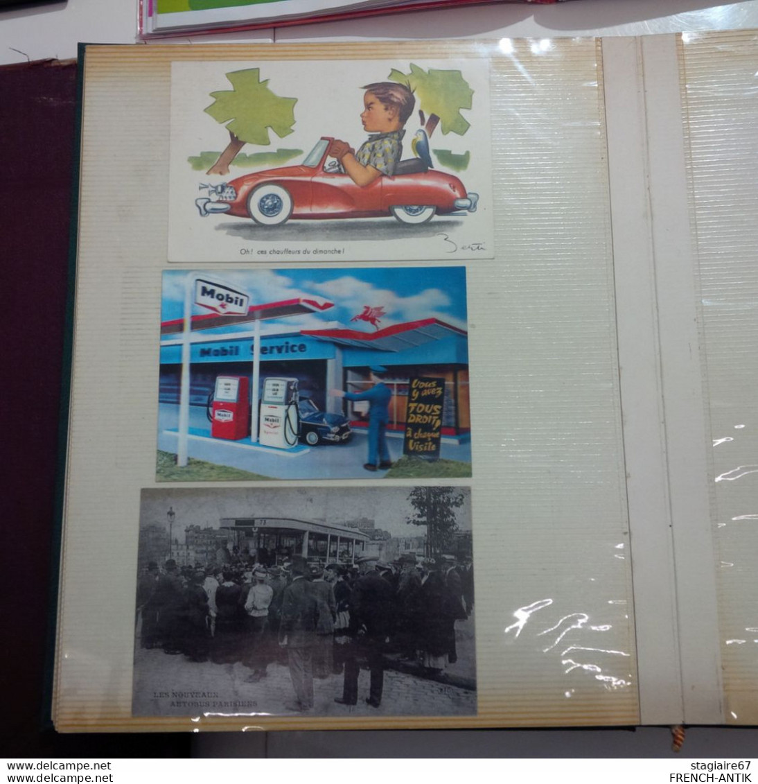 ALBUM COLLECTION AUTOMOBILE AUTOMOBILIA PHOTO DONT MONTAGNE ET CARTES POSTALES 88 DOCUMENTS