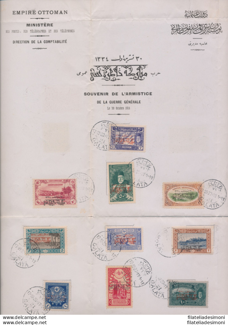 1919 Turchia -  Anniversario Armistizio 30-X-2018 - Serie Completa , N°582/594 - Altri & Non Classificati