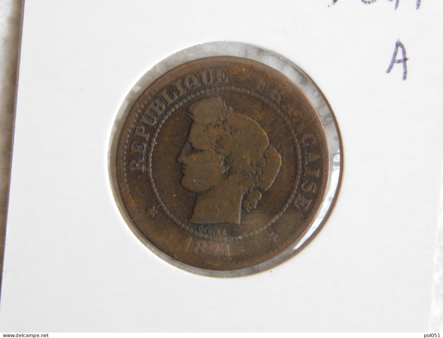 France 5 Centimes 1871 A (130) - 5 Centimes