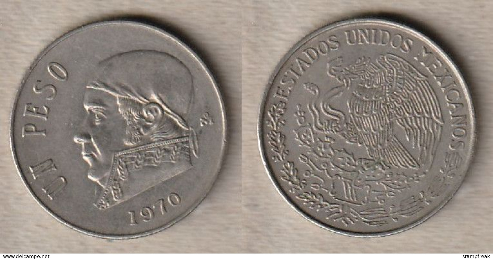 02316) Mexico, 1 Peso 1970 - Messico