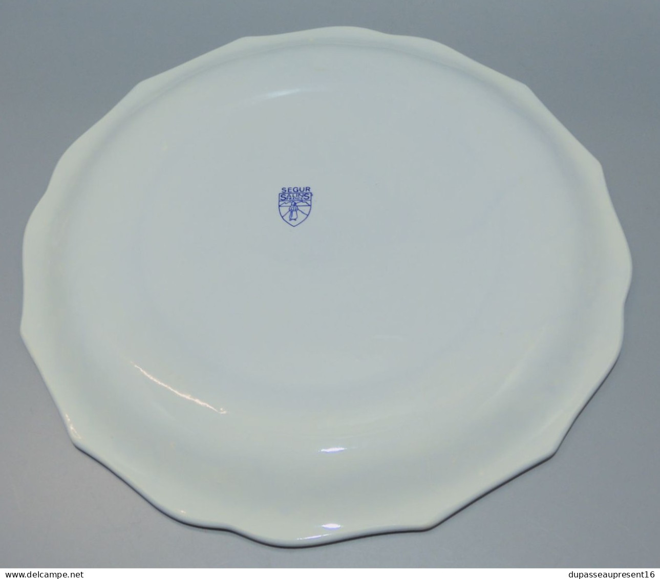 -GRAND PLAT ROND PLAT CERAMIQUE SALINS FRANCE modèle SEGUR  Déco Table         E