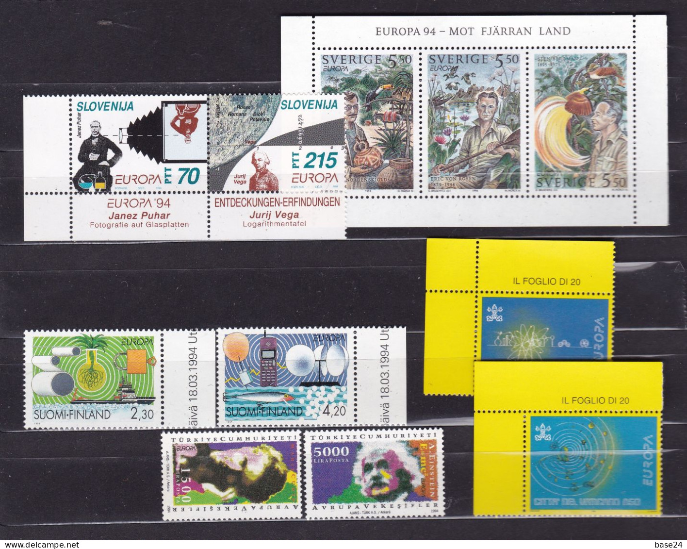 1994 EUROPA CEPT EUROPE Annata Quasi Completa: 109 Francobolli, 48 Paesi MNH** Grandi Scoperte Discoveries Nearly Compl - 1994