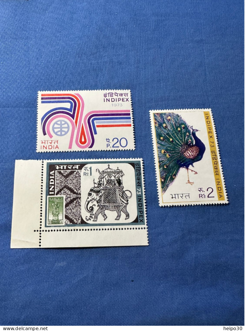India 1973 Michel 580-82 INDIPIEX 73 MNH - Unused Stamps