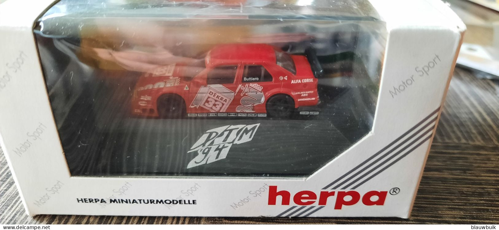 Herpa Alfa Romeo 155 V6 TI DTM 1994 "Alfa Corse" Nr.33, Buttiero - Schaal 1:87