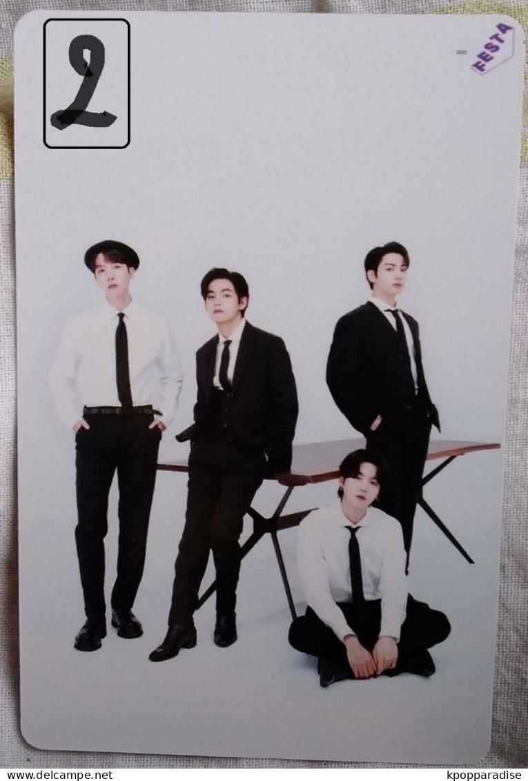 Photocard Au Choix  BTS Festa 2022 Suga, V, J Hope, Jungkook - Objets Dérivés