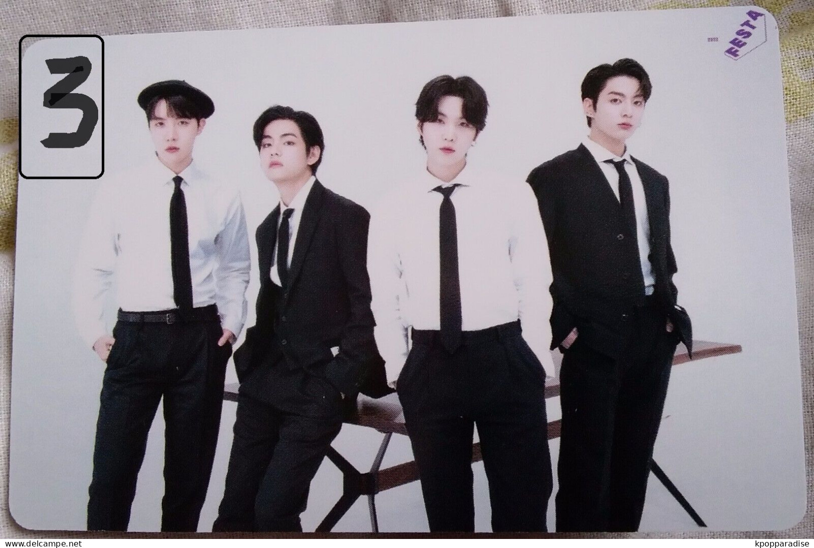 Photocard Au Choix  BTS Festa 2022 Suga, V, J Hope, Jungkook - Objetos Derivados