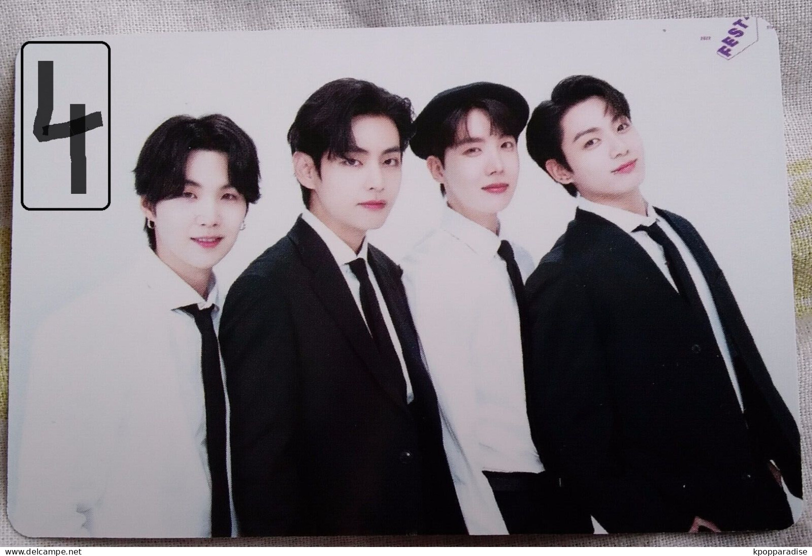 Photocard Au Choix  BTS Festa 2022 Suga, V, J Hope, Jungkook - Varia