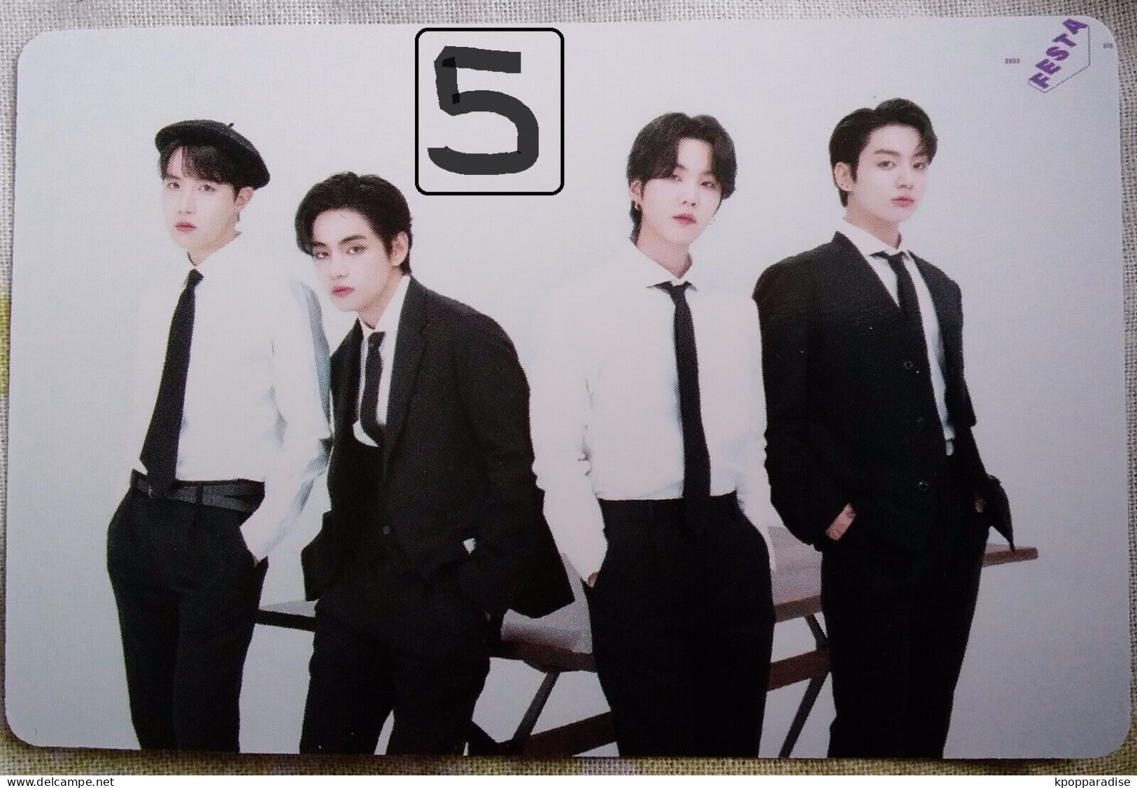 Photocard Au Choix  BTS Festa 2022 Suga, V, J Hope, Jungkook - Varia