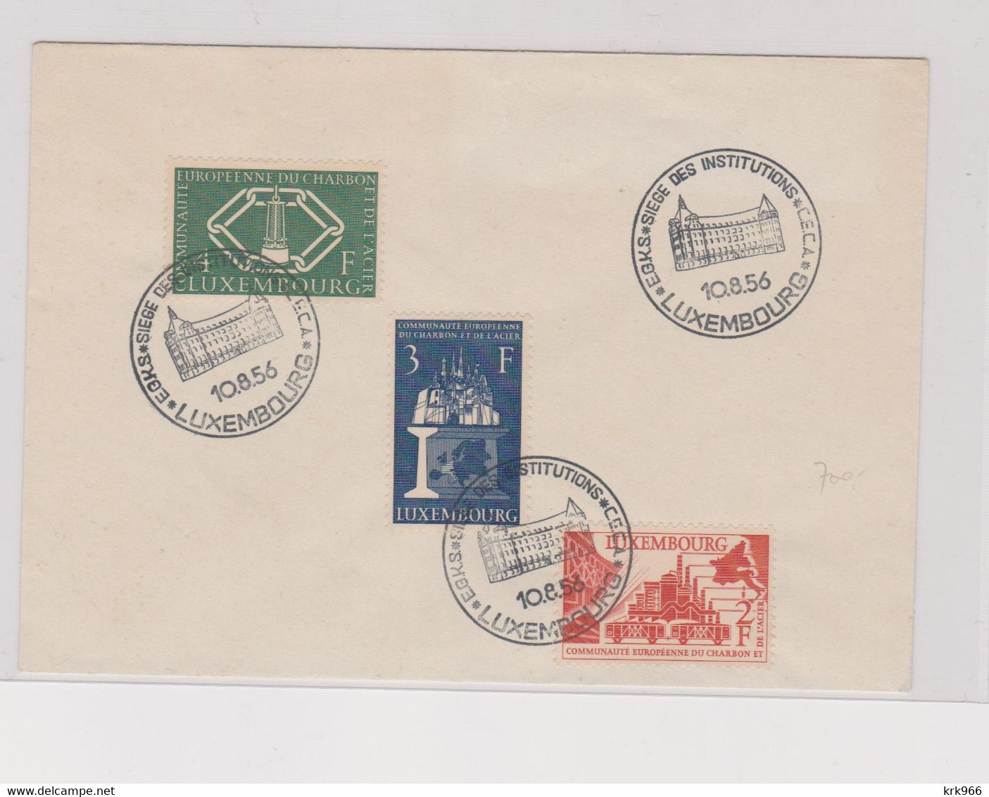 LUXEMBOURG 1956  Nice FDC Cover - Covers & Documents